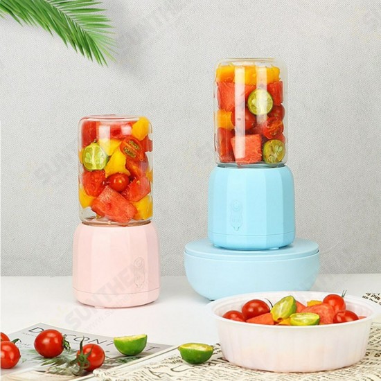 Portable Juicer Cup USB Rechargeable Blender Smoothies Mixer Fruit Kit 300ML 35W Portable Juicer Cup USB Rechargeable Blender Smoothies Mixer Fruit Kit 300ML 35W