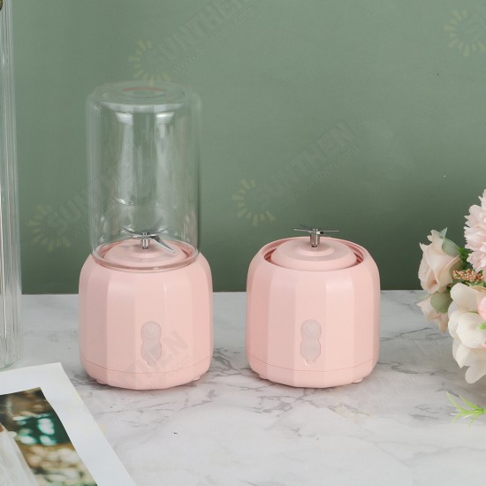 Portable Juicer Cup USB Rechargeable Blender Smoothies Mixer Fruit Kit 300ML 35W Portable Juicer Cup USB Rechargeable Blender Smoothies Mixer Fruit Kit 300ML 35W