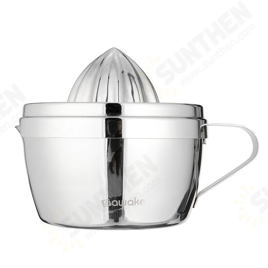 Stainless Steel Lemon Squeezer Manual Fruit Juicer Built-in Measuring Cup 500ml