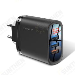18W 3 USB QC3.0 Digital Display Fast Charging USB Charger Adapter For iPhone XS XR 11 Pro Oneplus 7T Pro Huawei P30 Pro Mi9 9Pro 5G 18W 3 USB QC3.0 Digital Display Fast Charging USB Charger Adapter For iPhone XS XR 11 Pro Oneplus 7T Pro Huawei P30 Pro Mi9 9Pro 5G