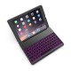 7 Colors Backlit Aluminum Alloy Wireless bluetooth Keyboard Case For iPad Air/iPad Air 2