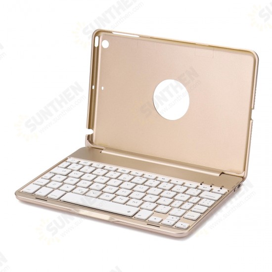 7 Colors Backlit Aluminum bluetooth Keyboard Kickstand Case For iPad Mini 2/iPad Mini 3