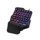 G92 One-Handed Keyboard Colorful RGB Game Mechanical Keyboard Eat Chicken Throne Mobile Game Computer Keyboard