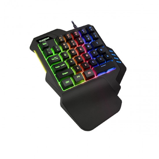 G92 One-Handed Keyboard Colorful RGB Game Mechanical Keyboard Eat Chicken Throne Mobile Game Computer Keyboard