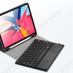 2 in 1 Wireless bluetooth Keyboard with Touchpad Pen Slot Magnetic Detachable Foldable Smart Awake Sleep PU Leather Full Body Tablet Protective Cover 2 in 1 Wireless bluetooth Keyboard with Touchpad Pen Slot Magnetic Detachable Foldable Smart Awake Sleep PU Leather Full Body Tablet Protective Cover