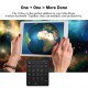 28 Keys Bluetooth Wireless Numeric Keypad Mini Numpad with More Function Keys Digital Keyboard For PC Accounting tasks