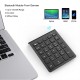 28 Keys Bluetooth Wireless Numeric Keypad Mini Numpad with More Function Keys Digital Keyboard For PC Accounting tasks