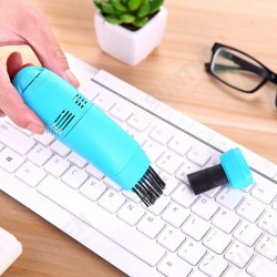 Mini Handheld USB Keyboard Vacuum Cleaner with Brushes for Macbook Air Computer