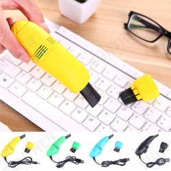 Mini Handheld USB Keyboard Vacuum Cleaner with Brushes for Macbook Air Computer