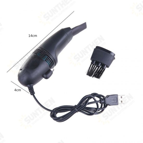 Mini Handheld USB Keyboard Vacuum Cleaner with Brushes for Macbook Air Computer