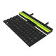 R4 Universal Roll-Fold Dual Mode Wireless Bluetooth Keyboard Rechargeable With Stand For Tablets/Mobile Phone 64 keys Compatible With IOS,Android,Windows systems