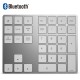 Wireless Bluetooth 34 Keys Numeric Keypad Number Pad Keyboard with USB 3.0 HUB for Mac OS Windows Smartphone