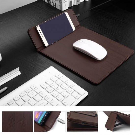 Wireless Charger Mouse Pad Mat for iPhone X/iPhone 8/8 Plus/Samsung Galaxy Note 8/S8/S8 Plus
