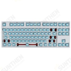 87 Keys Customized Keyboard Kit Hotswappable 2.4G bluetooth RGB Backlight ABS Case DIY Mechanical Keyboard Kit 87 Keys Customized Keyboard Kit Hotswappable 2.4G bluetooth RGB Backlight ABS Case DIY Mechanical Keyboard Kit