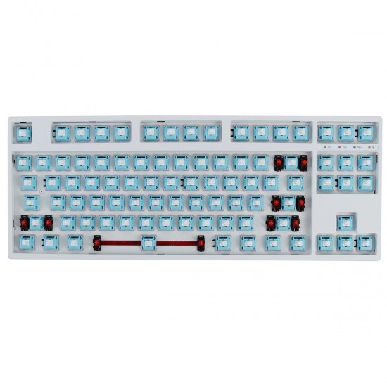 87 Keys Customized Keyboard Kit Hotswappable 2.4G bluetooth RGB Backlight ABS Case DIY Mechanical Keyboard Kit