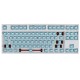 87 Keys Customized Keyboard Kit Hotswappable 2.4G bluetooth RGB Backlight ABS Case DIY Mechanical Keyboard Kit