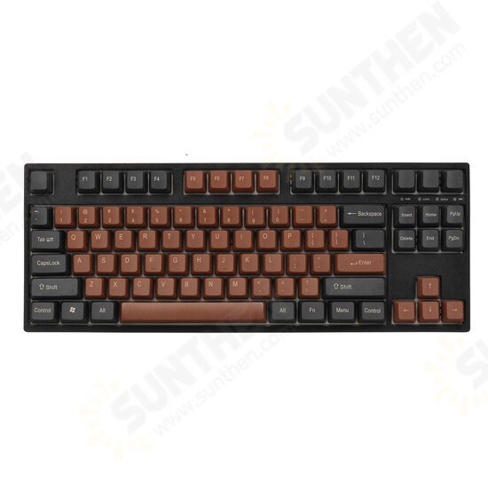 F87T 87 Keys Customized Keyboard Kit 2.4G bluetooth RGB Backlit ABS Case DIY Mechanical Keyboard Kit