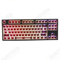F87T 87 Keys Customized Keyboard Kit 2.4G bluetooth RGB Backlit ABS Case DIY Mechanical Keyboard Kit F87T 87 Keys Customized Keyboard Kit 2.4G bluetooth RGB Backlit ABS Case DIY Mechanical Keyboard Kit