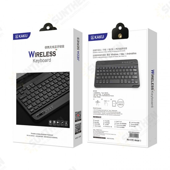 8/ 10 inch 180mAh Wireless bluetooth Keyboard for iPad / Mobile Phone / Tablet PC iOS Android System