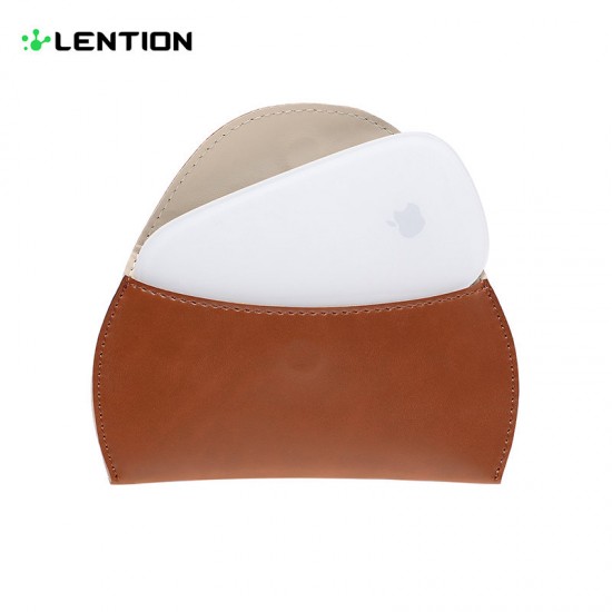 Wireless Mouse Leather Bag Pouch For MacBook Air Pro