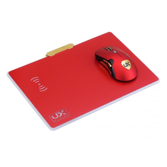 Wireless Charger Charging Backlit Mouse Pad+2.4G Wireless Gaming Mouse For Qi-enabled Devices