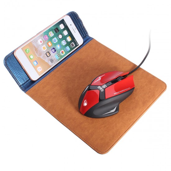Wireless Charging Mouse Pad For iPhone X/8/8 Plus Samsung Galaxy S9/S9 Plus/Note 8/S8/S8 Plus