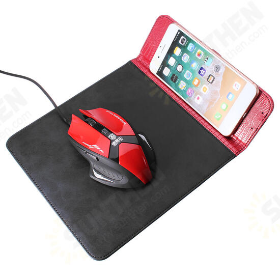 Wireless Charging Mouse Pad For iPhone X/8/8 Plus Samsung Galaxy S9/S9 Plus/Note 8/S8/S8 Plus