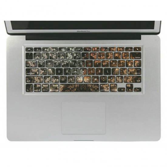 Removable 3D Effect Vinyl Decal Keyboard Sticker Skin For Macbook Pro 13 Inch