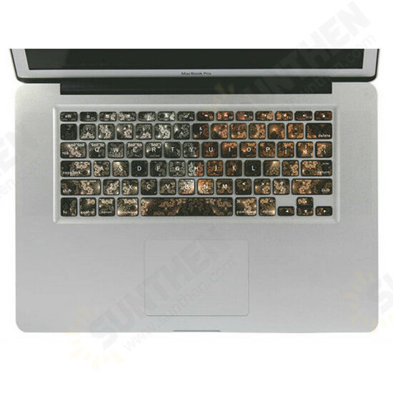 Removable 3D Effect Vinyl Decal Keyboard Sticker Skin For Macbook Pro 13 Inch