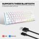 S61 61 Keys bluetooth Dual Mode Mechanical Keyboard RGB Backlight Gaming Keyboard For Phone Tablet OS