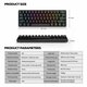 S61 61 Keys bluetooth Dual Mode Mechanical Keyboard RGB Backlight Gaming Keyboard For Phone Tablet OS