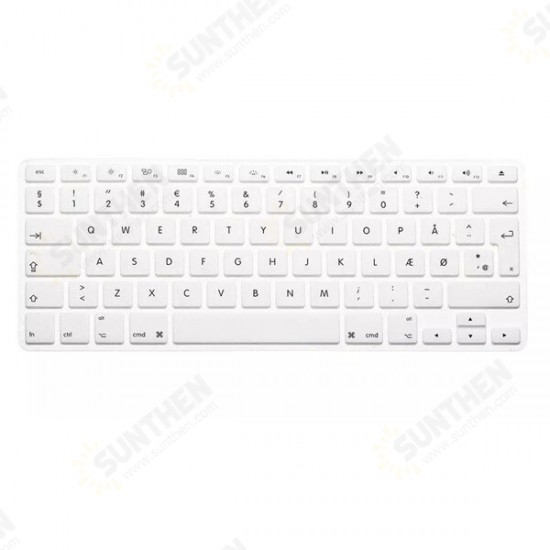 Translucent Colorful Silicone Keyboard Protective Film For Macbook13.3 15.4 European Version Danish