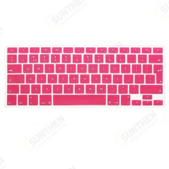 Translucent Colorful Silicone Keyboard Protective Film For Macbook13.3 15.4 European Version English