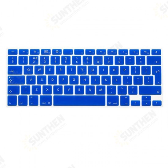 Translucent Colorful Silicone Keyboard Protective Film For Macbook13.3 15.4 European Version English