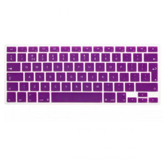 Translucent Colorful Silicone Keyboard Protective Film For Macbook13.3 15.4 European Version English
