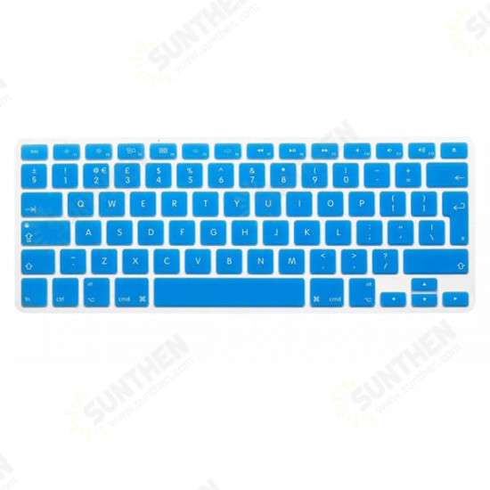 Translucent Colorful Silicone Keyboard Protective Film For Macbook13.3 15.4 European Version English