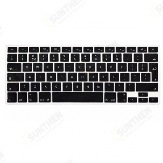 Translucent Colorful Silicone Keyboard Protective Film For Macbook13.3 15.4 European Version English