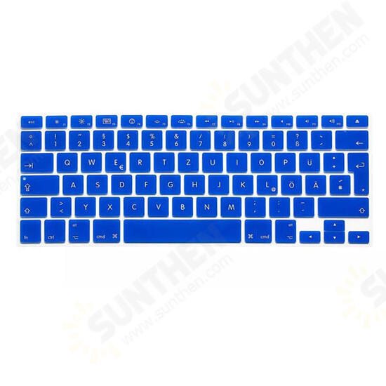 Translucent Colorful Silicone Keyboard Protective Film For Macbook13.3 15.4 European Version German