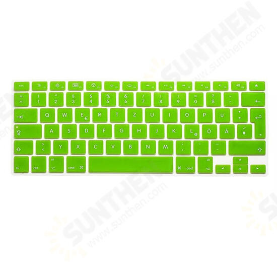 Translucent Colorful Silicone Keyboard Protective Film For Macbook13.3 15.4 European Version German