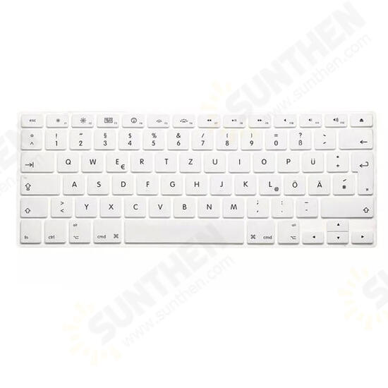 Translucent Colorful Silicone Keyboard Protective Film For Macbook13.3 15.4 European Version German