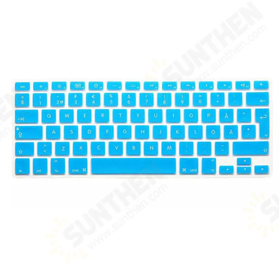 Translucent Colorful Silicone Keyboard Protective Film For Macbook13.3 15.4 European Version Swedish