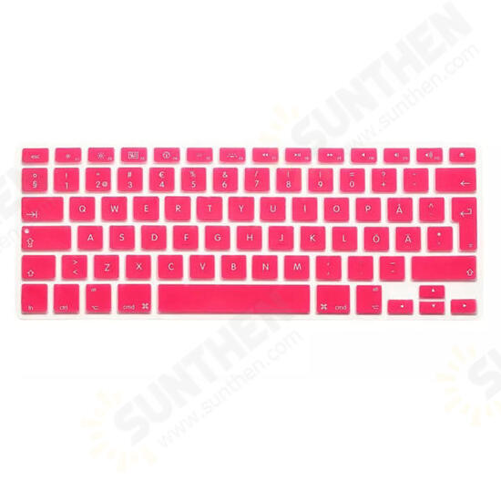 Translucent Colorful Silicone Keyboard Protective Film For Macbook13.3 15.4 European Version Swedish