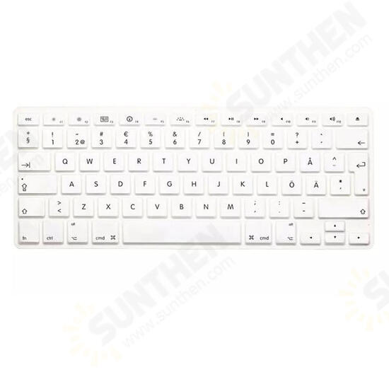 Translucent Colorful Silicone Keyboard Protective Film For Macbook13.3 15.4 European Version Swedish