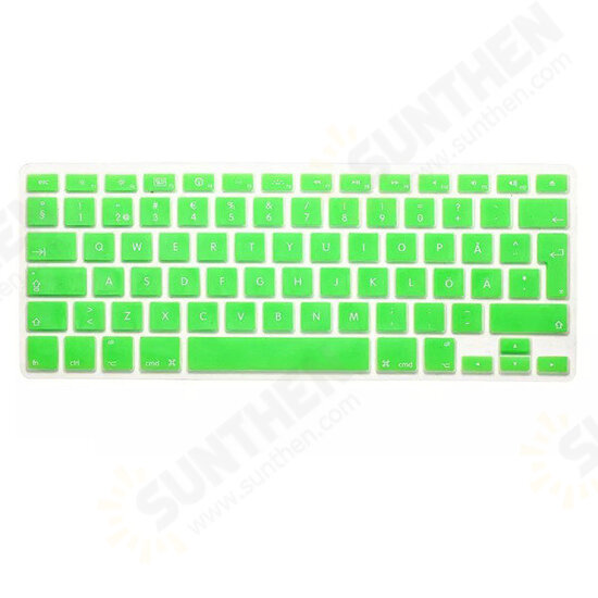 Translucent Colorful Silicone Keyboard Protective Film For Macbook13.3 15.4 European Version Swedish