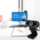 U4-N HD 1080P 110° Wide Angle Auto focus USB Webcam Conference Live Computer Camera Built-in Noise Reduction Microphone for PC Laptop