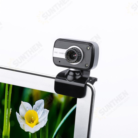 USB 2.0 HD 1080P Webcam Web Camera Computer HD Built-in Microphone USB Plug and Play