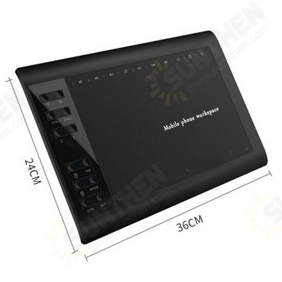 Universal 10*6inch Digital Drawing Tablet 233 Point Quick Reading Pressure Sensing