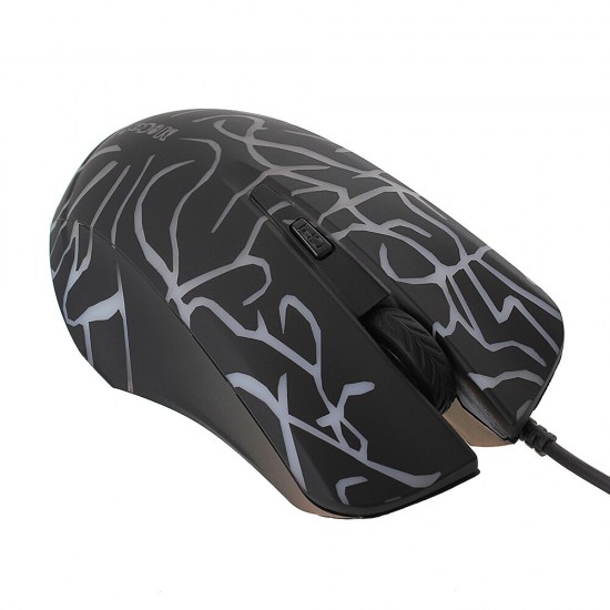 Wrangler Mouse LED 4-color Backlit Optical CPI Adjustable Wired Computer Gaming Gamer Game Mouse for PC Laptop