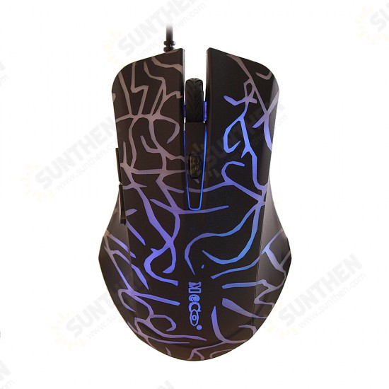 Wrangler Mouse LED 4-color Backlit Optical CPI Adjustable Wired Computer Gaming Gamer Game Mouse for PC Laptop