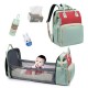 3 IN 1 Baby Diaper Bag With Baby Bed Crib Foldable Mummy Backpack Stroller Hand